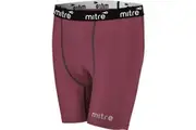 Mitre Neutron Compression Shorts Size XL Men Sports Activewear Gym Tights Maroon