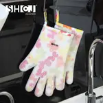 【SHCJ生活采家】五指型雙層防燙矽膠隔熱手套_1雙組