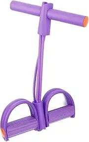 Pedal Belt,4 Tubes Foot Pedal Pull Rope,Small Size,Excerciser Domestic Slimming Leg Situp,Used for Yoga, Stretching and Other Fitness Exercises,Exercise at Any Time