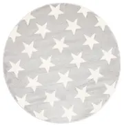 Euphoria Grey White Round Rug