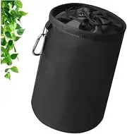 Oxford Cloth Waterproof Clothes Peg Bag, Wanfoou Premium Clothespin Storage Bag, Peg Storage Bag Clothespin Drawstring Bag,Clothespin Drawstring Peg Bag,Drawstring Closure Clothes Peg Bag(Black)