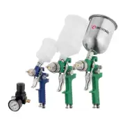 INTERTOOL HVLP Spray Gun Set, Standard & Mini, 0.8, 1.3, 1.7 mm, PT08-1505