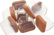 KITANDOVE 8pcs Chair Caster Cups for Floors Noise-reducing Furniture Protectors Easy to Install Pads for Sofas Tables Non- Floor Protectors for Tile Hardwood