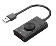 USB External Sound Card Notebook Desktop Computer External Dual Interface Headset Free Drive Independent Sound Card