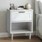 Aspire Modern Two Drawer Bedside Table | Modern Wooden Storage Unit Nightstand