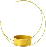 MYCENSE Iron Flower Stand for Decorative Craft Table Centerpiece on Bookshelf Kitchen, Moon, as described