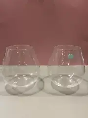 Tiffany & Co Large Crystal Tumblers Set Of 2