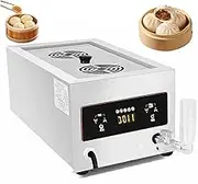 Steamed Bun Warmer Machine, 2-6 Hole Commercial Stainless Steel Electric Food Steamer with Dry Boiling Alarm, Home Food Steaming Machine with Touch Control, for Bun Home Buffet 2 Hole