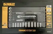 Dewalt DWMT45400 3/8" Drive Ratchet & Socket Set w/ Case 37 PCS ToughSystem 2.0