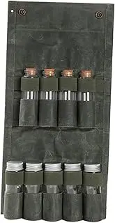 MAGICLULU Camping Spice Jar Kit 5 Piece Spice Jar Storage Box Set Travel Pouch for Outdoor Cooking