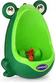 AOMOMO Urinal Potty Training for Boys with Frog Funny Aiming Target （Green)
