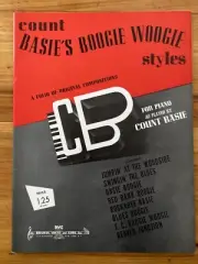 Count Basie Boogie Woogie Styles Song Book For Piano as Played by Basie 1956 NOS