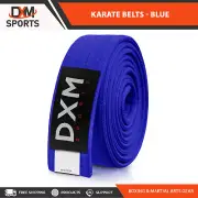 DXM Martial Arts Belts Judo Taekwondo Hapkido Aikido Solid Karate Belt - Blue