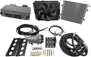 12V Auto Electric Air Conditioning Compressor Condenser Fan 24V Car Air Conditioner Cooling Heating A/C(12V Heat and Cool)