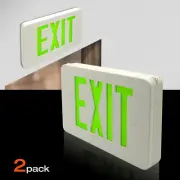 LSP 2PCS LED Emergency Panel Exit Light Sign Green Modern