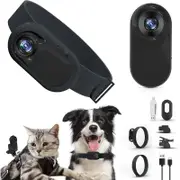 Unbrand Cat Camera Collar, HD 1080P Wireless Dog Collar Camera, Sport Action Camera Cat Collar Camera, Video Records Camera for Cats Dogs Gift No S...