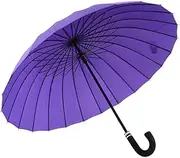 Portable Golf Umbrella Large Oversize Stick Umbrella Windproof Rainproof Hook Handle J Cane Umbrella Portable Canopy Vented for Men Women Business