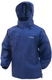 Frogg Toggs Pro Action JACKET Mens 2XL Royal Blue Coat WATERPROOF Wind Resistant