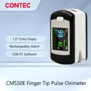 Rechargeable Fingertip Pulse Oximeter SPO2 Pulse Heart Rate Blood Oxygen Monitor
