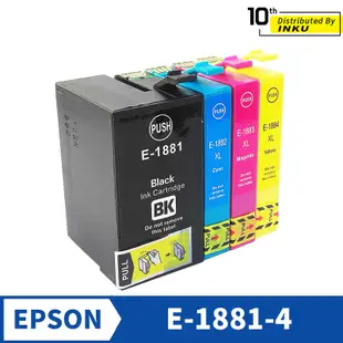 EPSON 188 1881-1884 墨水匣 WF-3621/WF-7111/WF-7611 黑色 藍色 紅色 黃色