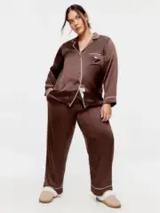 Peter alexander 100% Mulburry silk chocolate (2+) brown set eye mask RRP:$359