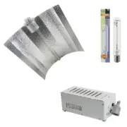 1000w HPS Grow Light Kit with Osram Plantastar Bulb and 70cm X 62cm Reflector an