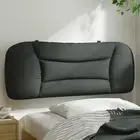 Headboard Cushion Dark Grey King Single Fabric Bed Rest Support Soft 107cm