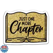 YAZMEEN 20 Pcs Teacher Stickers 2.5'' Just One More Chapter Stickers Aestheti
