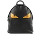 FENDI Bag Bugs 鱷魚皮怪獸眼睛牛皮後背包_展示品(黑色) FVZ012 6E3 F0H95