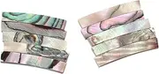 UPKOCH 10pcs Guitar Trim Guitar Accesories Guitar Purfling Strip Abalone Mother Guitar Fret Markers Abalone Mark Point Abalone Guitar Inlay Sticker Ukulele Shell Binding Colorful
