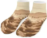 [QMNVBDS] West Desert Cowboys Riding Socks Ankle Length Socks Casual Short Socks for Women Men Low Cut Sports Socks Running Socks No Show Socks Ankle Socks Athletic Socks Workout Socks, Style, One Size