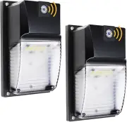 Led Wall Pack Light with Dusk-To-Dawn Sensor,18W 1980LM 5000K Photocell W