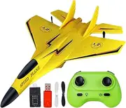 Remote Control Airplane Toy,RC 2.4GHz Model Toy Fighter Plane Toy | Foam Pull Back Airplane with Light Model Aircraft Toy for Boys & Kids