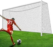 Professional Soccer Goal Net Replacement 24x8FT,18.5x6.5FT [4mm Nylon, 4" Hexagonal], Upgraded Weather Resistance, Enhanced Break Strength, Superior Abrasion Resistance