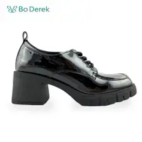在飛比找蝦皮商城優惠-Bo Derek 經典漆皮厚底樂福鞋-黑色
