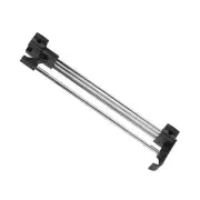 US (30cm)Extendable Pull Out Closet Rod Sliding Wardrobe Closet Rod Adjustable