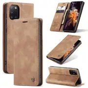 CaseMe Samsung Galaxy A31 Classic PU Leather Folio Case Cover A315 [Brown]