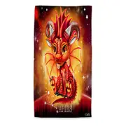 Kids Fantasy Art Aries Lil Dragon Beach Towels Medium Large Extra Large
