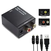 Audio Analog Converter Adapter Digital Optical Coaxial Toslink DAC RCA