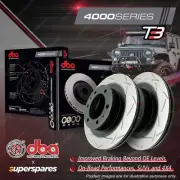 DBA Rear 4000 T3 Slotted Brake Rotors for Toyota Yaris GR Sreies GXPA16R 1.7 (for: Toyota)