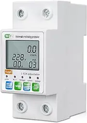 Ligent Automatic Reclosing Protector Multifunctional T Voltage Meter Display Switch Power Meter Protecting Values Settable Metering Circuit Breaker Mobilephone App Control Gateways Multicolor