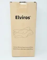Elviros Cervical Memory Foam Contour Pillow