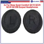 2pcs Black Ear Pad Cushion For Bose Quiet Comfort QC35 QC35II Earpad Headphones