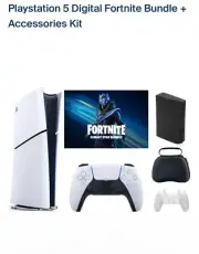 Sony PlayStation 5 Digital Console Fortnite Cobalt Star Bundle + Accessory kit