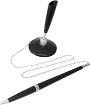 TEHAUX Countertop Signature Pen Office Pen Chain Hotel Banking Sleek Writing Instrument Decorative