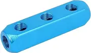 1/4" (Power tool) PT Thread 6 Ports 3 Way Air Hose Inline Aluminum Manifold (51ry662qf396) Splitter Block