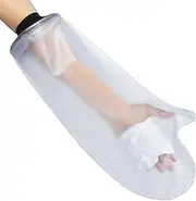 Waterproof Arm Cast Cover for Shower, Protector Arm Sleeve,Also for Bandages and Plasters,Watertight Seal,Reusable-Half Hand.