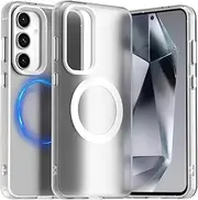 [RUNGOS] for Samsung A55 Case MagSafe 6.6'' [Full Body Translucent Matte & Contrast Design] [Strong Magnet] [10Ft Drop Tested] Hard Back Shockproof for Samsung Galaxy A55 Magnetic Case 2024