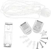 GRIRIW 1 Set Roller Blind Fittings Repair Kit with Metal Core Clutch Bracket and Bead Chain Accessories Easy Install Window Curtain Fixing Tools for Home and Office Use