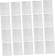 GRADENEVE 20pcs Clear Book Covers Reusable Book Protector Sleeves for Textbooks Notebooks Hardcovers Clear Plastic Covering for Students